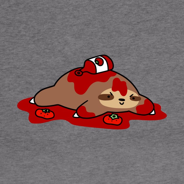 Messy Ketchup Sloth by saradaboru